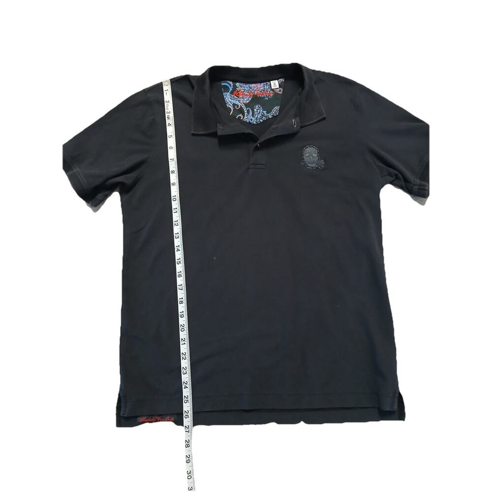 Robert Graham Polo Shirt Mens Medium Skulls Cotton Classic Fit Short Sleeve - Picture 7 of 7